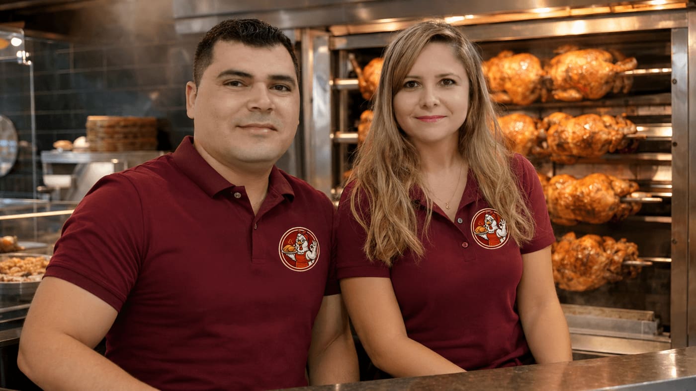 Donos do Frango da Família em Luzimangues